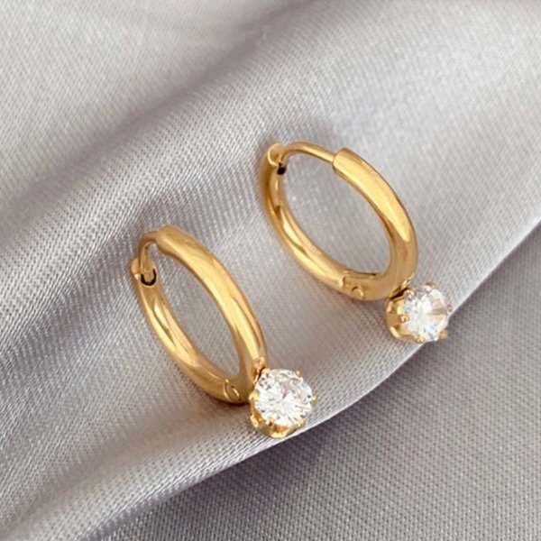 Producto - Aros Mafia con circonita