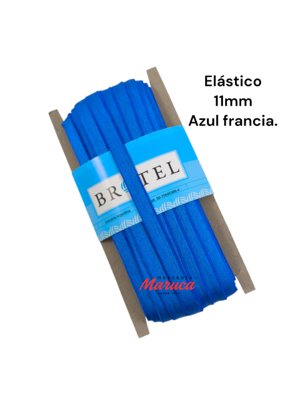 Producto - Elástico Bretel 11mm de Raso Azul Francia.