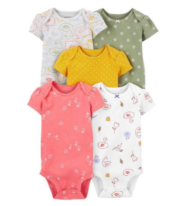 Producto - Carter's. Pack de bodies cisnes