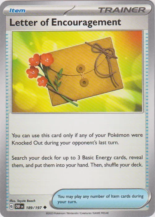 Producto - Letter of Encouragement - 189/197 - Obsidian Flames