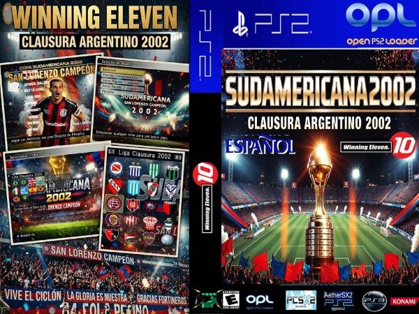 Producto - WINNING ELEVEN 10 COPA SUDAMERICANA 2002 + TORNEO CLAUSURA ARGENTINO 2002