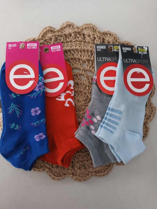 Producto - 101- Soquete mujer estampa