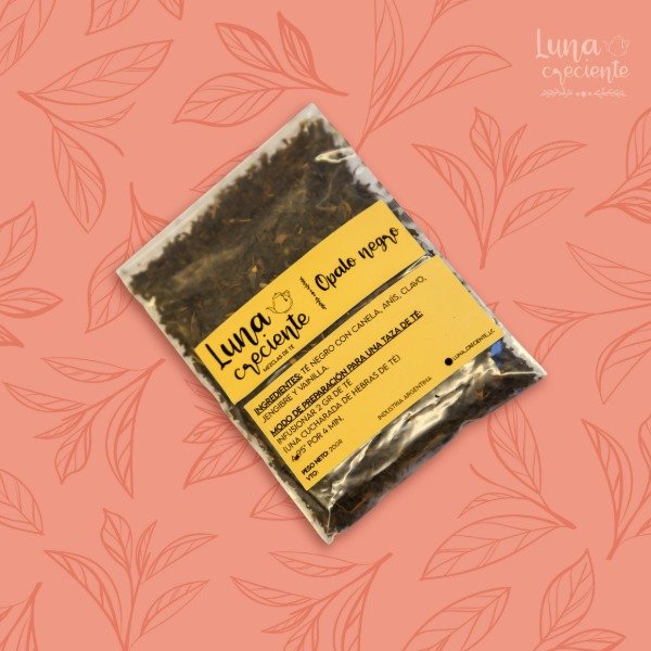 Producto - Opalo Negro- Té negro,Canela,Anís ,Clavo,Jengibre,Vainilla