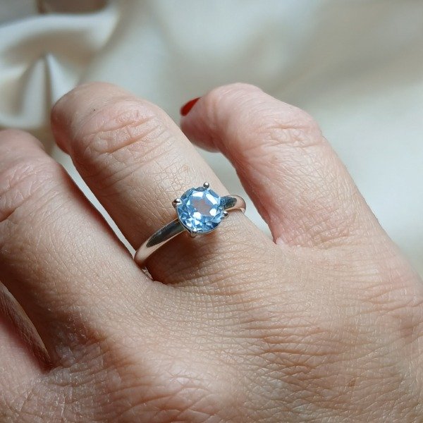 Producto - Anillo topacio azul n16