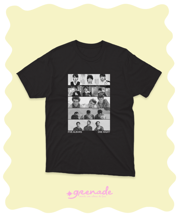 Remera "five albums one night"