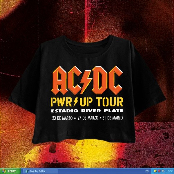 Producto - ACDC - River - baby tee