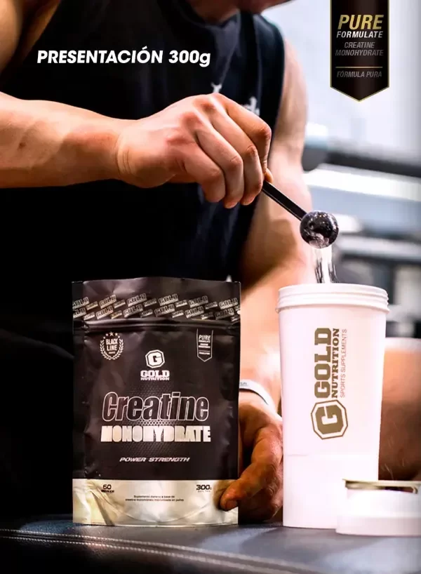 Producto - GOLD NUTRITION - Creatina Monohidrato 300gr/60serv. - 3