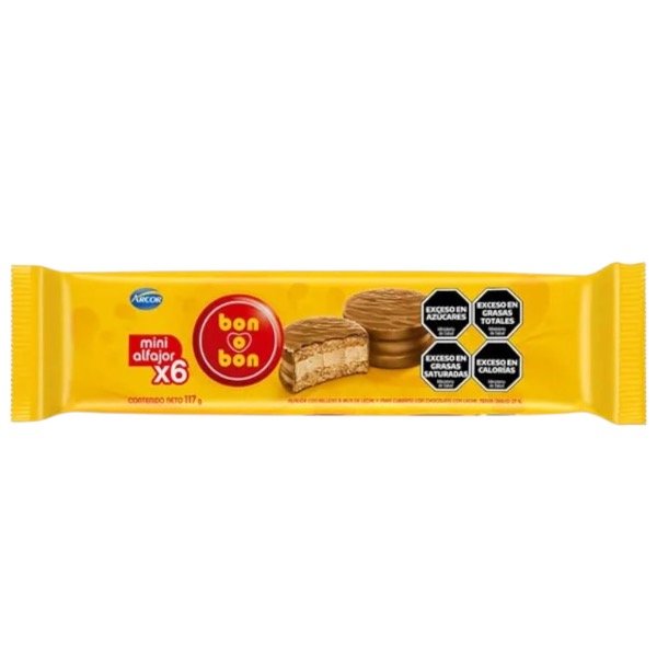 Producto - Mini Alfajor Bon o Bon x 6u.117g