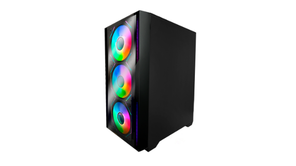 Producto - Gabinete s/fuente -2x usb 2.0 + 1x usb 3.0 + hd audio -4x fan ARGB 120 mm Sentey