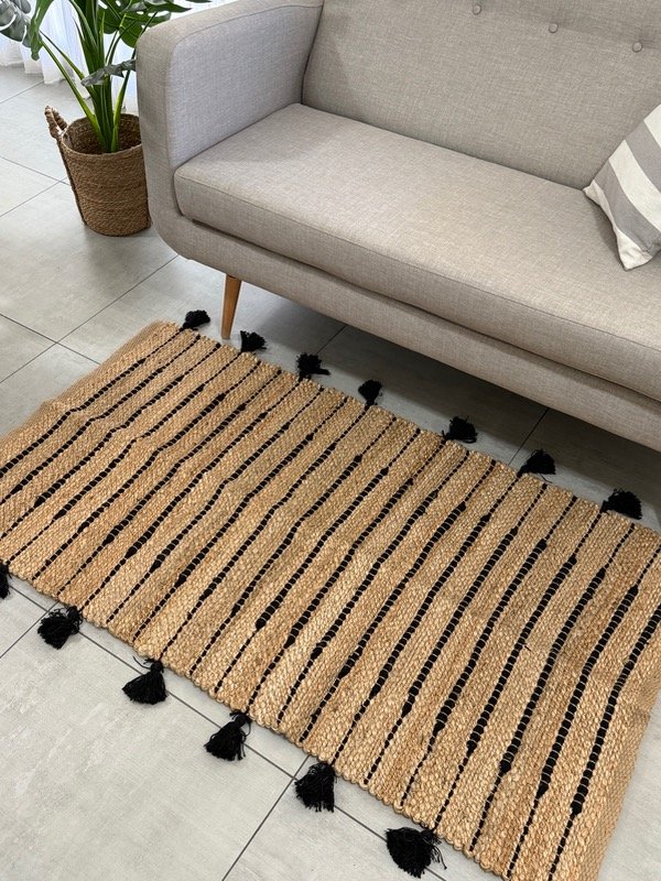 Producto - ALFOMBRA DE YUTE COMBINADA 80x150