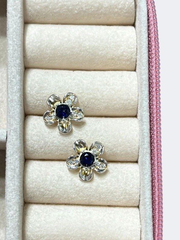 Producto - Aros Flor Azul
