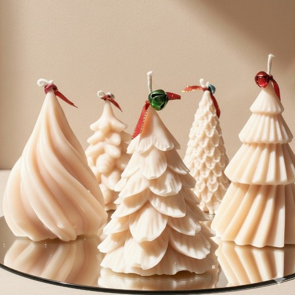 Producto - Velas Navideñas  Pinos3D