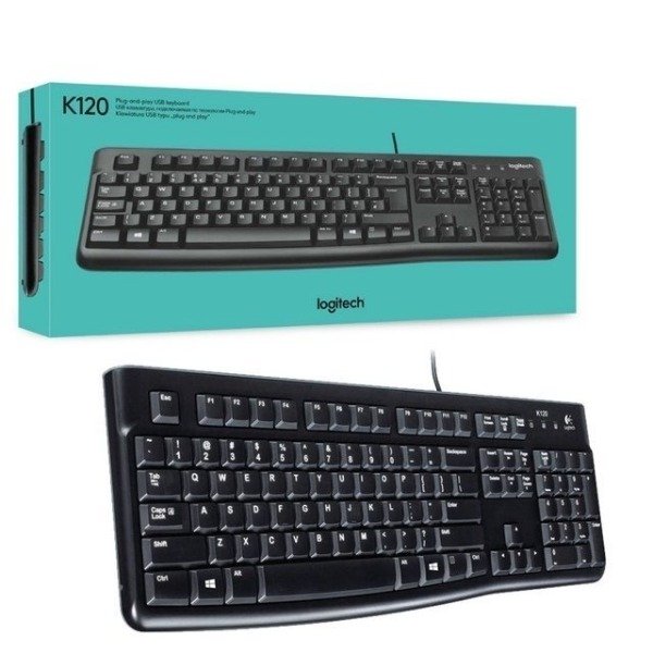 Producto - Teclado c/Cable Logitech K120 Negro - 0