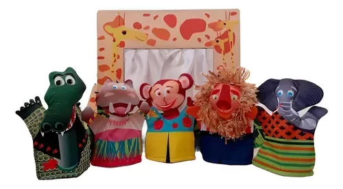 Producto - TEATRO GRANDE + TÍTERES MANOPLAS SELVA - 2