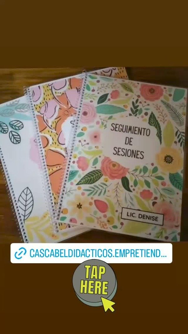 Producto - Cuaderno de seguimiento de sesiones