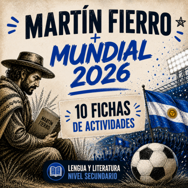 Producto - FICHAS: Martín Fierro y el Mundial 2026 (10 fichas listas para imprimir)