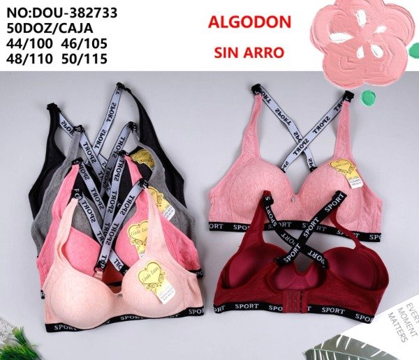 Producto - CORPIÑO DEPORTIVO S/ARO ESPECIAL LINDA LUNA 733 (x6)