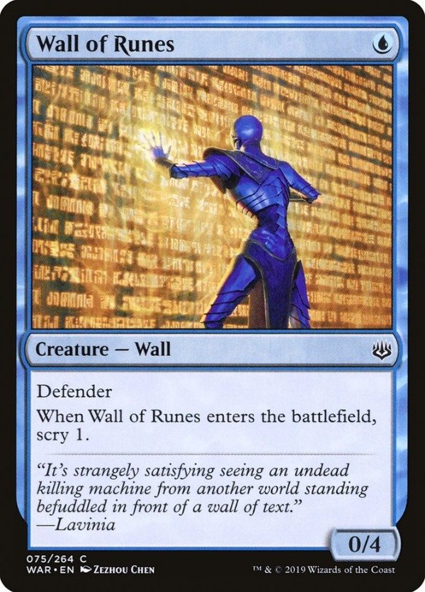 Producto - Wall of Runes  War of the Spark