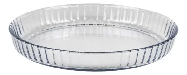 Producto - Fuente de vidrio redonda Broart 24 cm