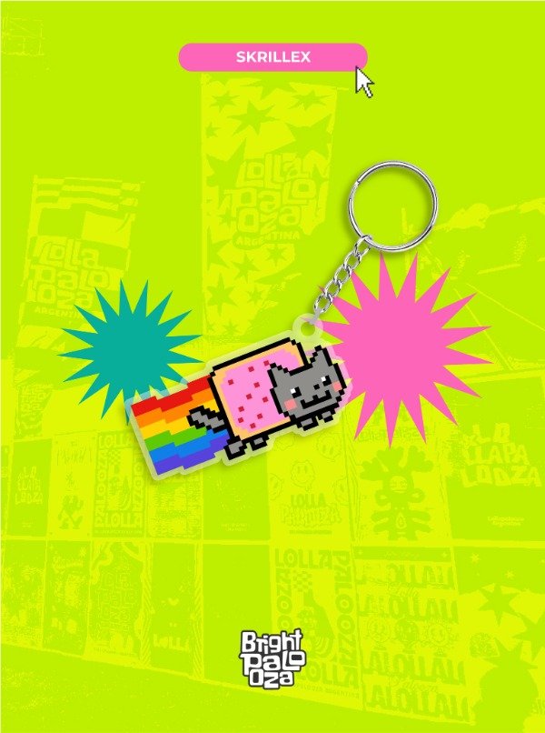 Producto - Llavero Nyan Cat - BRIGHTPALOOZA