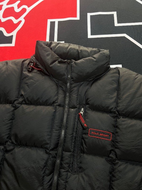Producto - Puffer Polo Sport negro. Talle XL