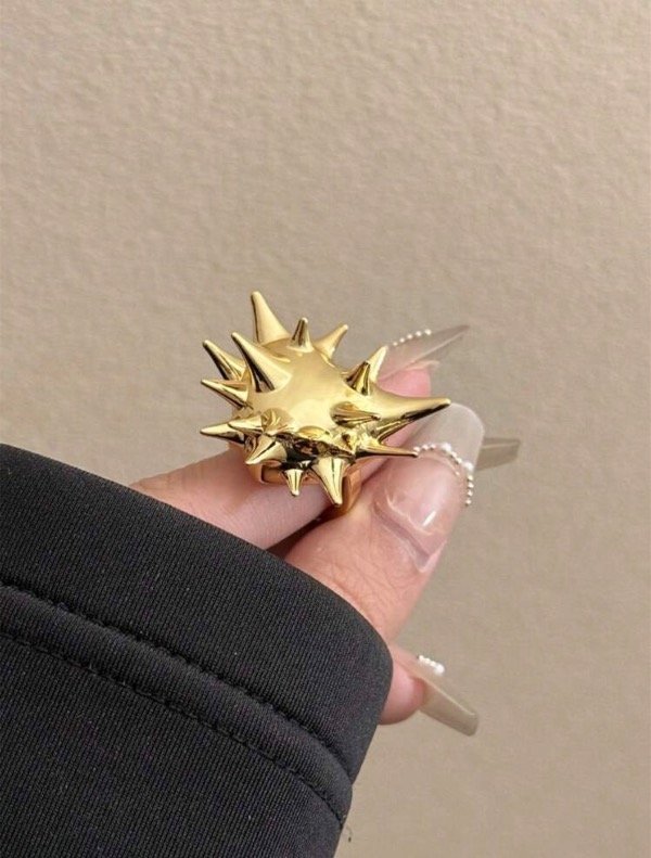 Producto - punk ring (dorado)
