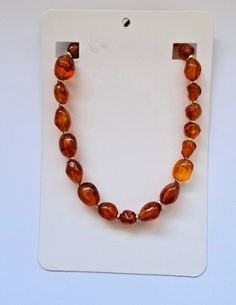 Producto - Collar de cuentas ovaladas ámbar