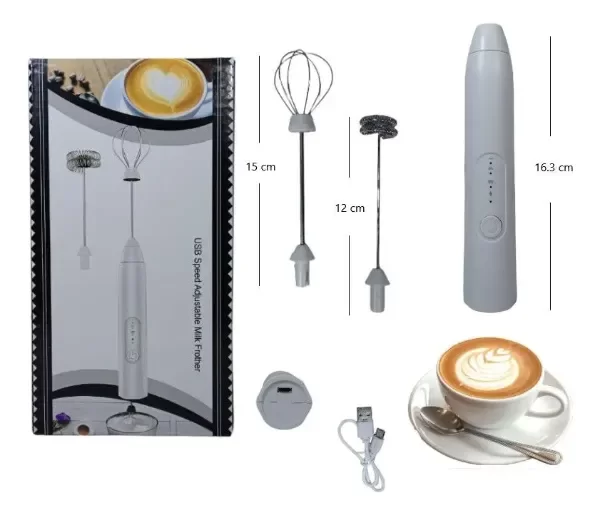 Producto - Batidor Eléctrico Usb Espumadora Café Leche Inalámbrico