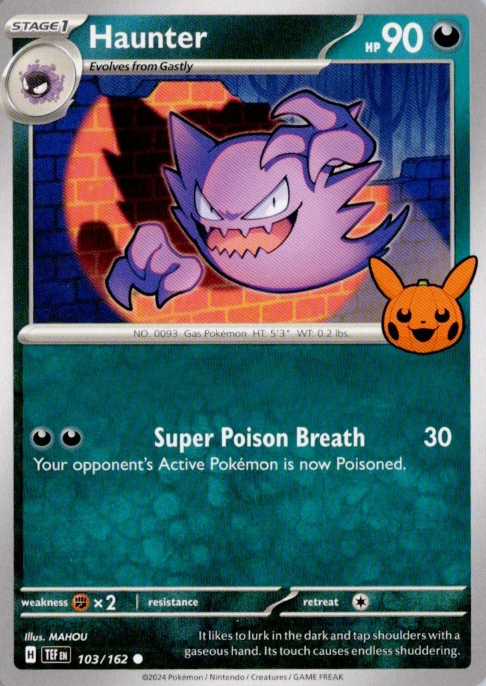 Producto - Haunter - 103/162 - Trick or Trade BOOster 2024