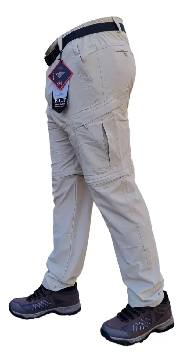 Pantalón desmontable 2 en 1 secado rápido beige — imagen 2