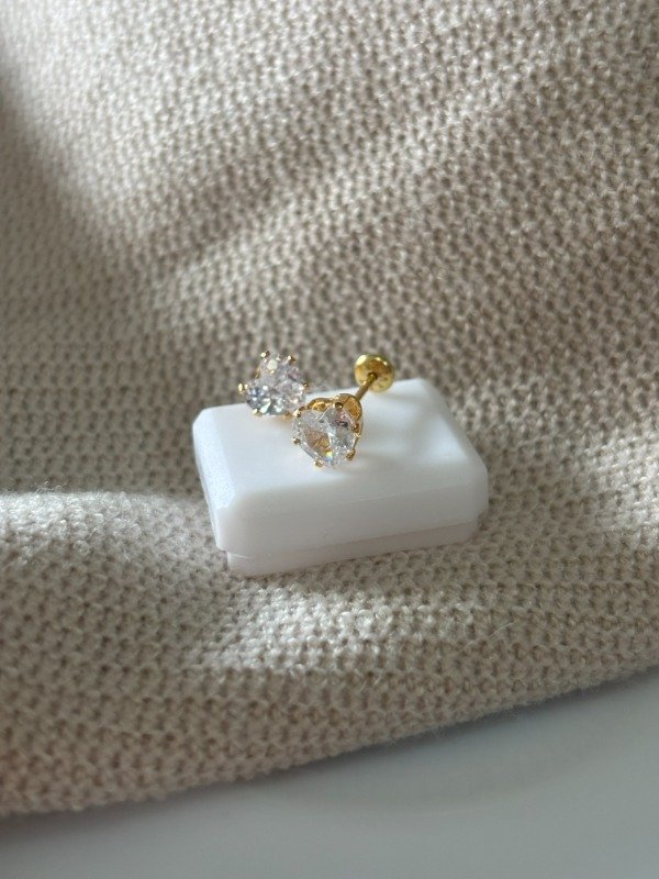 Producto - Abridores Corazón Cubic Acero Dorado