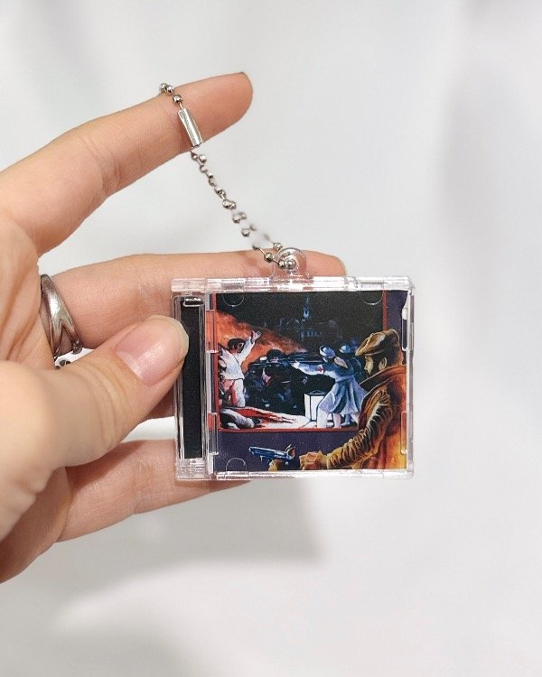 Producto - Llavero Mini Cd UN BAION PARA EL OJO IDIOTA PR/Los Redondos con NFC - Llaveros