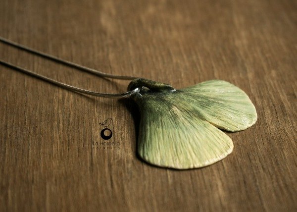 Producto - Collar Ginkgo Biloba en Cerámica Artesanal - 8