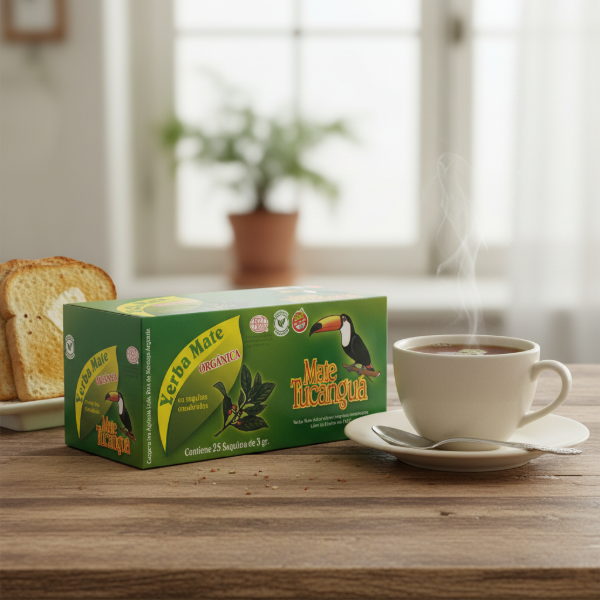 Producto - MATE COCIDO ORGANICO TUCANGUA X 25 SAQ