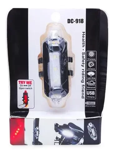Producto - LUZ DE BICI RECARGABLE USB