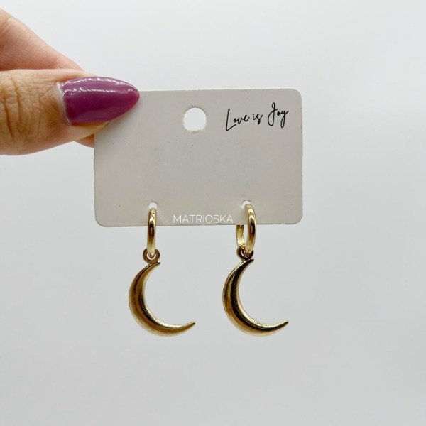 Producto - Argollas Luna Gold Art 2473