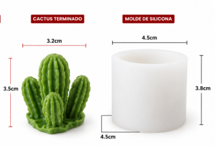 Producto - Molde Cactus con bracitos 01U5