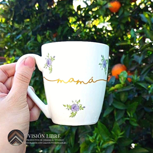 Producto - Tazas mamá con florcitas - 1