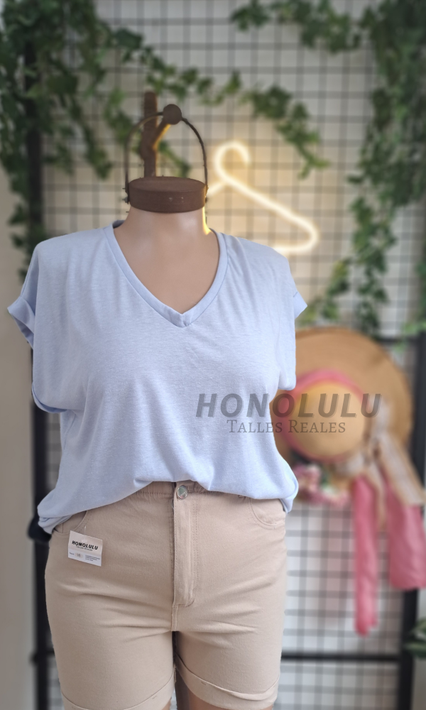 Producto - Remera de Buttone Celeste