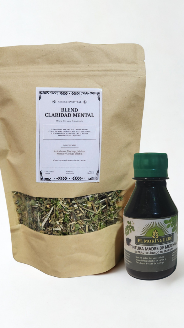 Producto - Combo Claridad Mental - Blend + Tintura madre de moringa