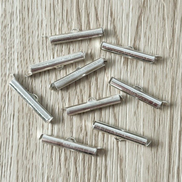 Producto - Par Terminal de Metal para Miyuki 25mm