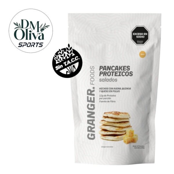 Producto - Pancakes Proteicos SALADO SABOR QUESO x 300g - Sin T.A.C.C.- GRANGER