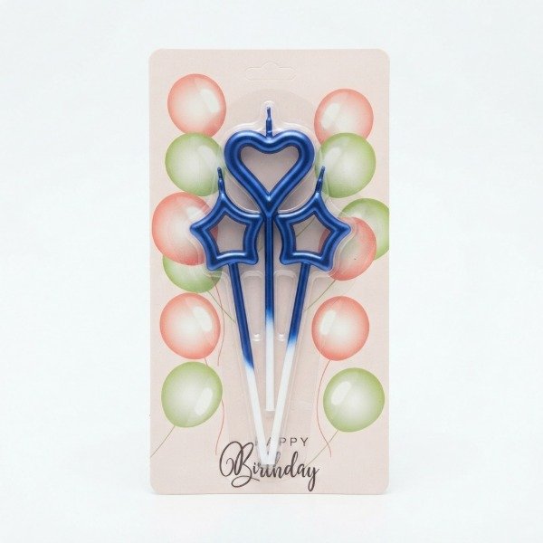 Producto - Set 3 velas Corazon + estrellas - 0