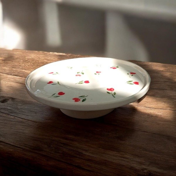 Producto - Pie de torta ceramica premium corazones