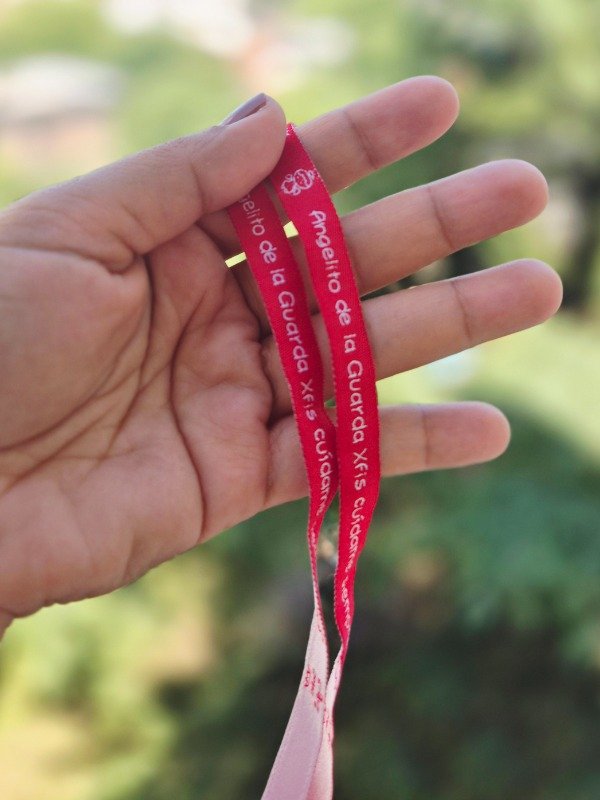 Producto - Pulsera cinta roja Angelito Esqui