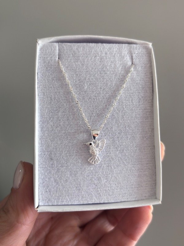 Producto - Collar colibrí micropave