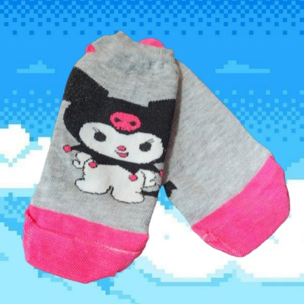 Producto - SOQUETE DE ADULTO KUROMI GRIS