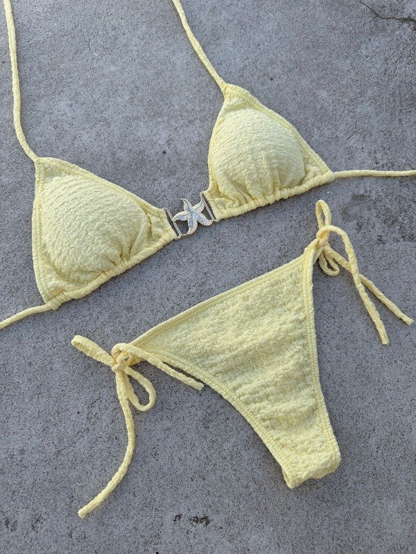 Producto - Bikini Estrella Hawai Amarilla Pastel