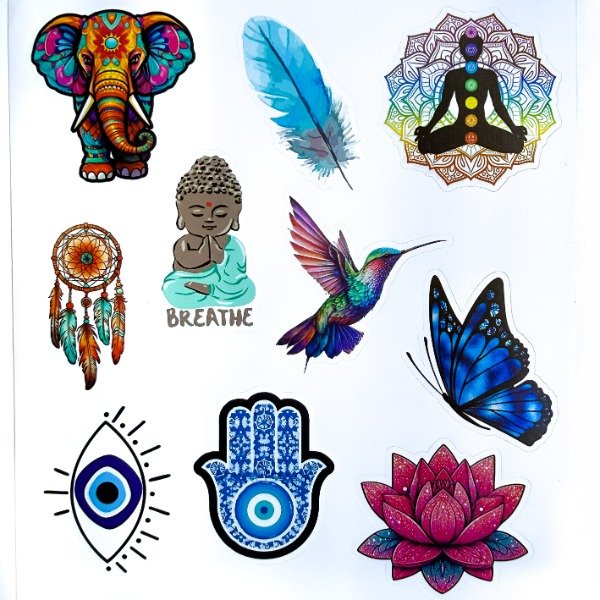 Plancha de Stickers Zen - Mates and Chill