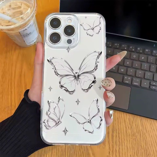 Producto - Case clear butterfly - 0